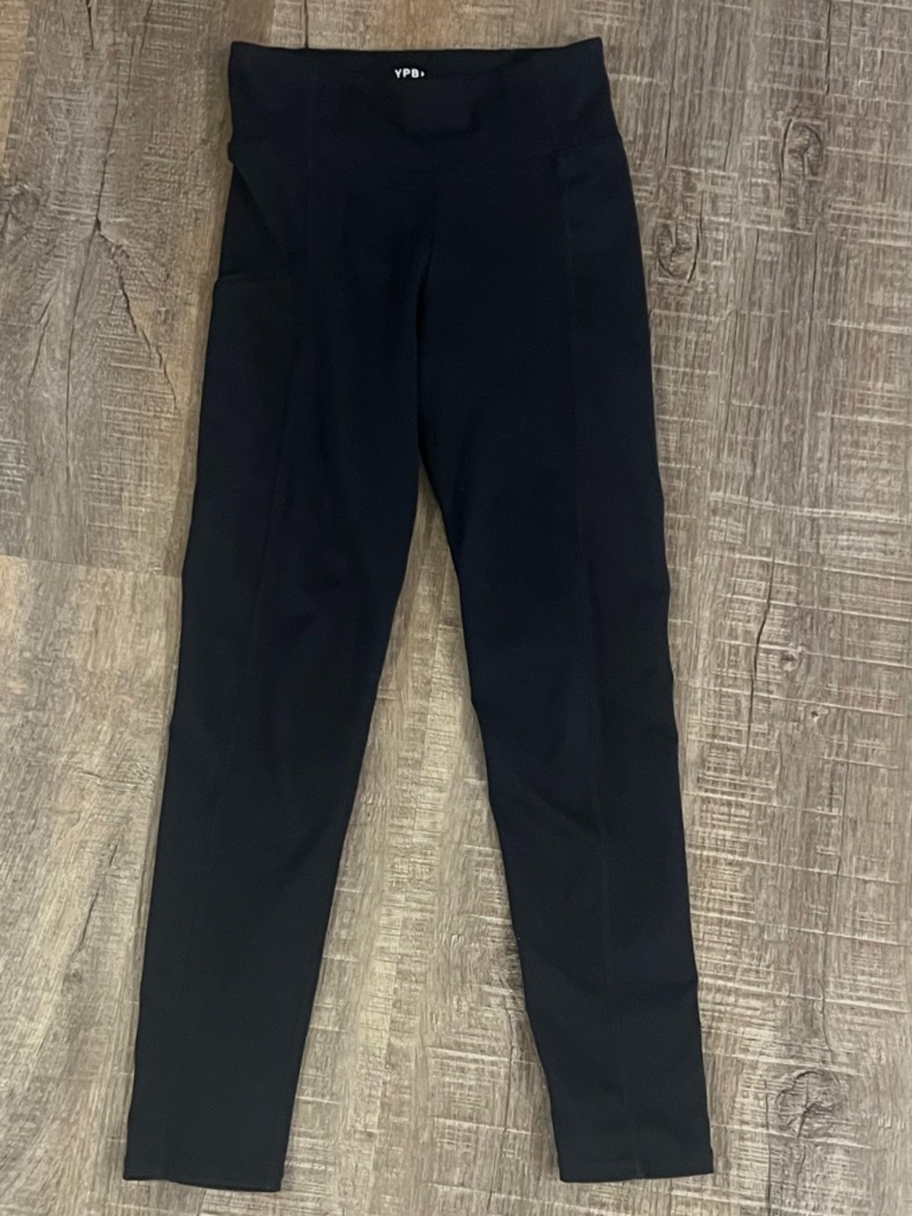 YPB Abercrombie kids girls 9-10 High-Waist Black Leggings with pockets